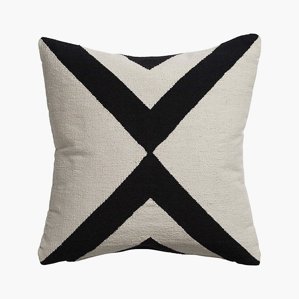 23" Xbase Natural Tonal Pillow with Down-Alternative Insert + Reviews | CB2 | CB2