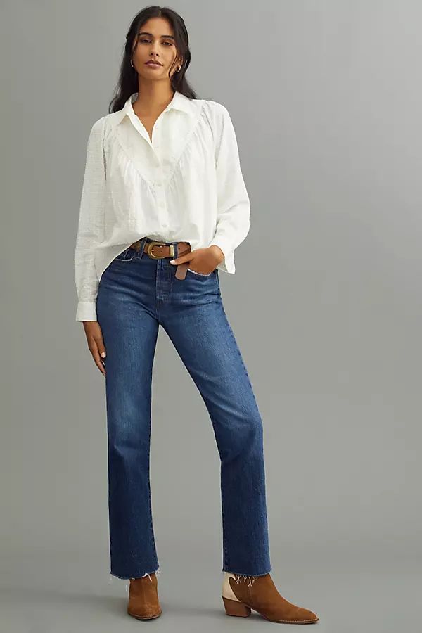 Levi's Wedgie Straight Jeans By Levi's in Blue Size 26 | Anthropologie (US)