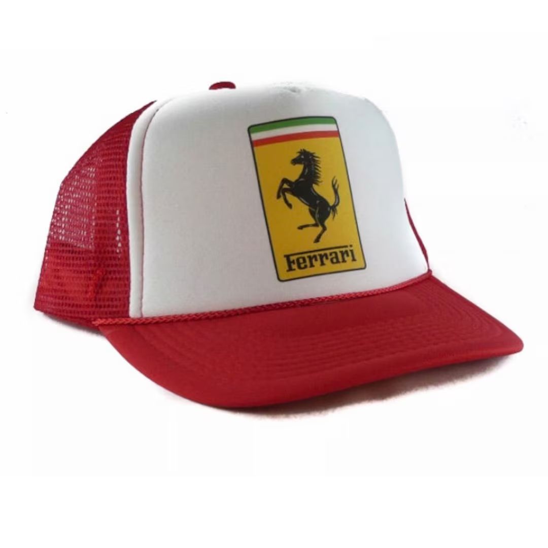 Ferrari Trucker Hat Vintage Snapback Hat Mesh Hat Red Hat - Etsy | Etsy (US)