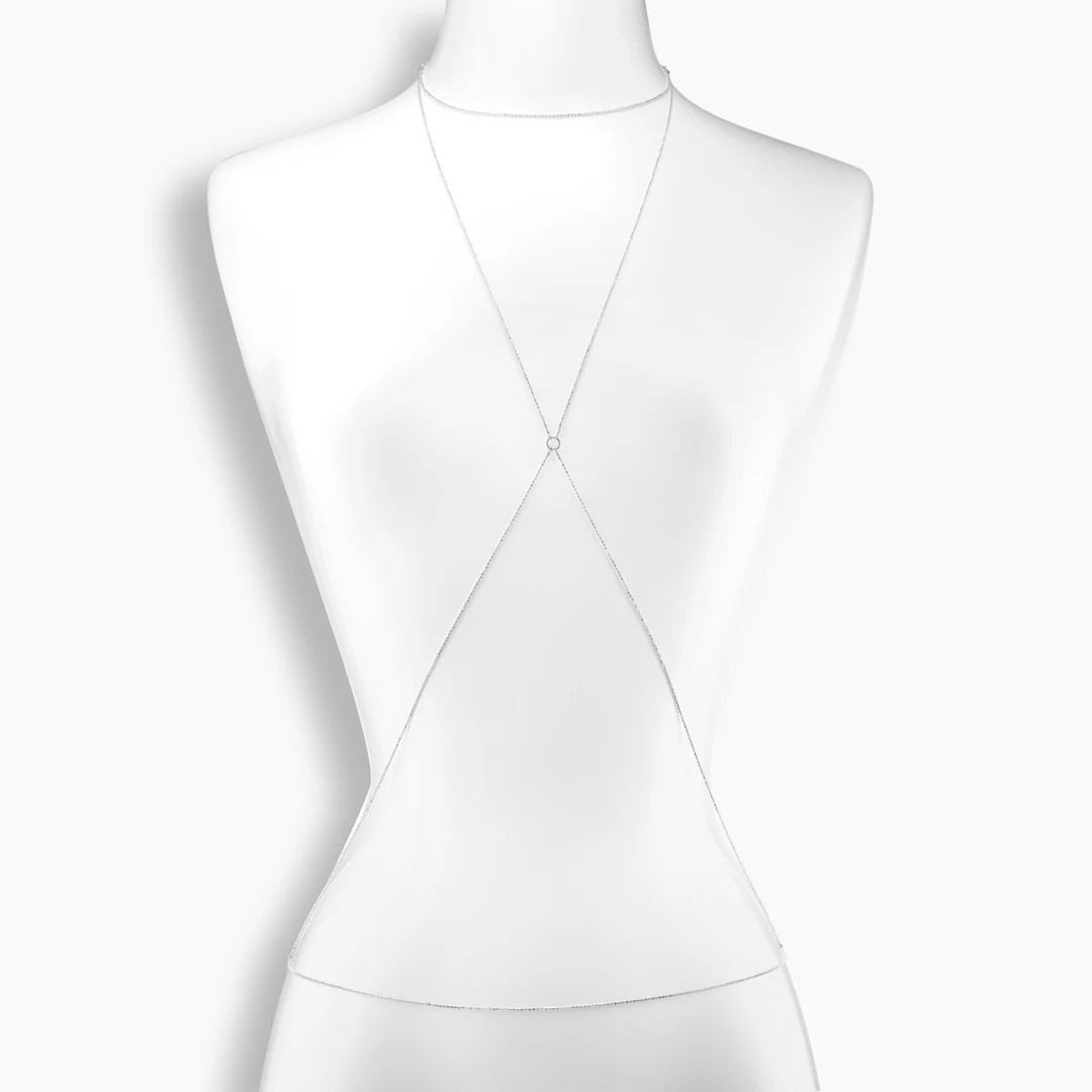 Sterling Silver Bead Body Chain | KBH Jewels LLC