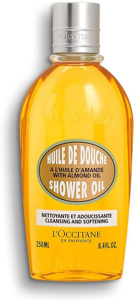 L'Occitane Cleansing & Softening Almond Shower Oil, Oil-to-Milky Lather, Softer Skin, Smooth Skin... | Amazon (US)