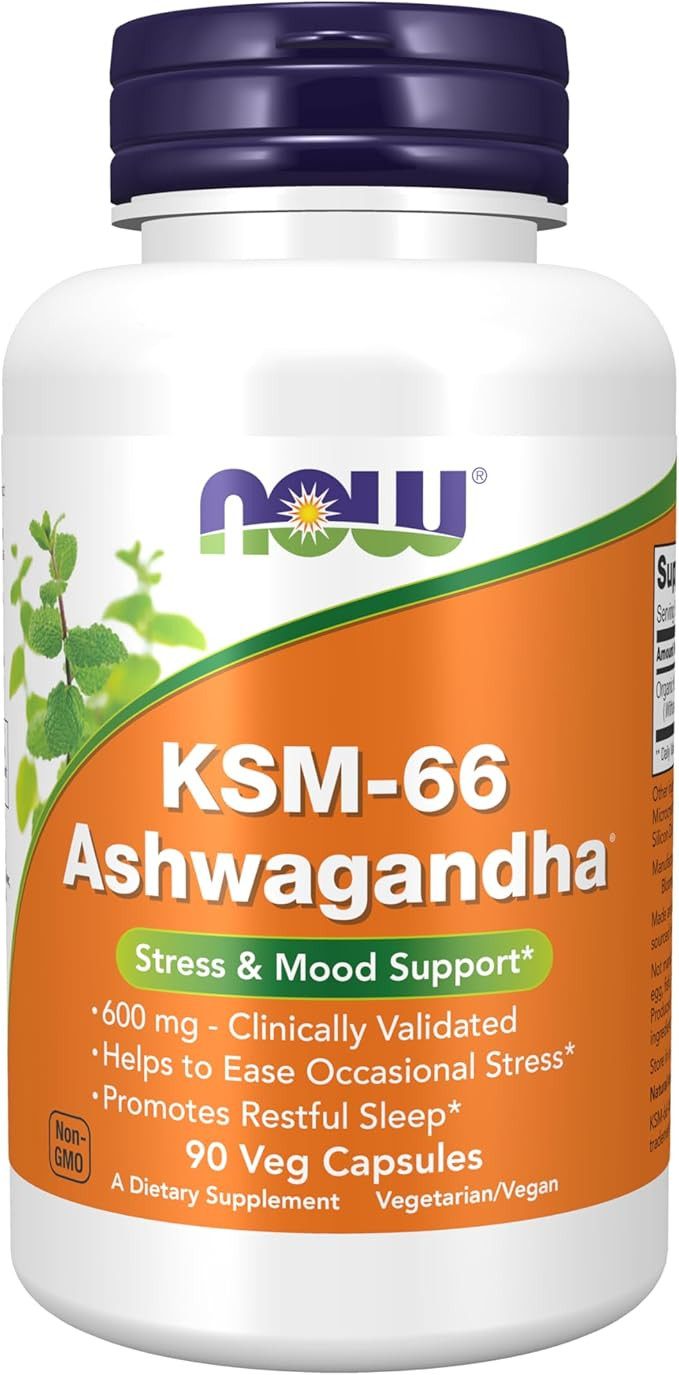Now Supplements, KSM-66 Ashwagandha®, Stress and Sleep Support, 90 Veg Capsules | Amazon (US)