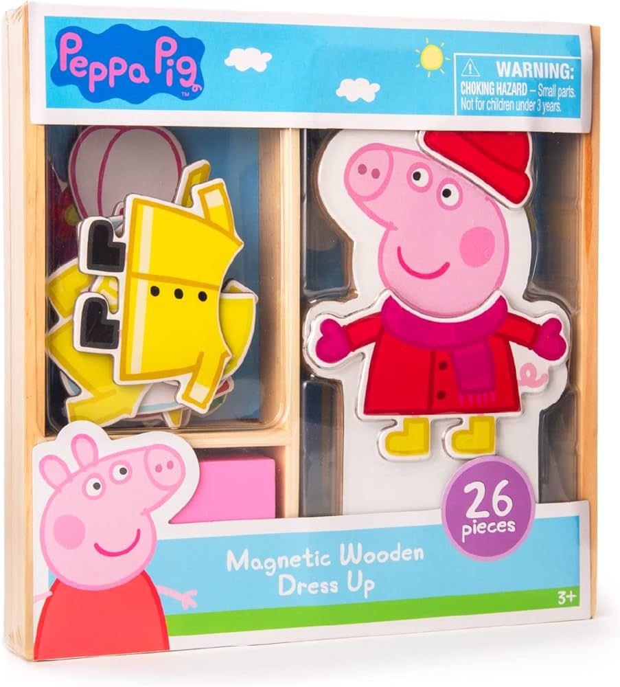 Peppa Pig Magnetic Wood Dress Up Puzzle (26 Pieces) | Amazon (US)