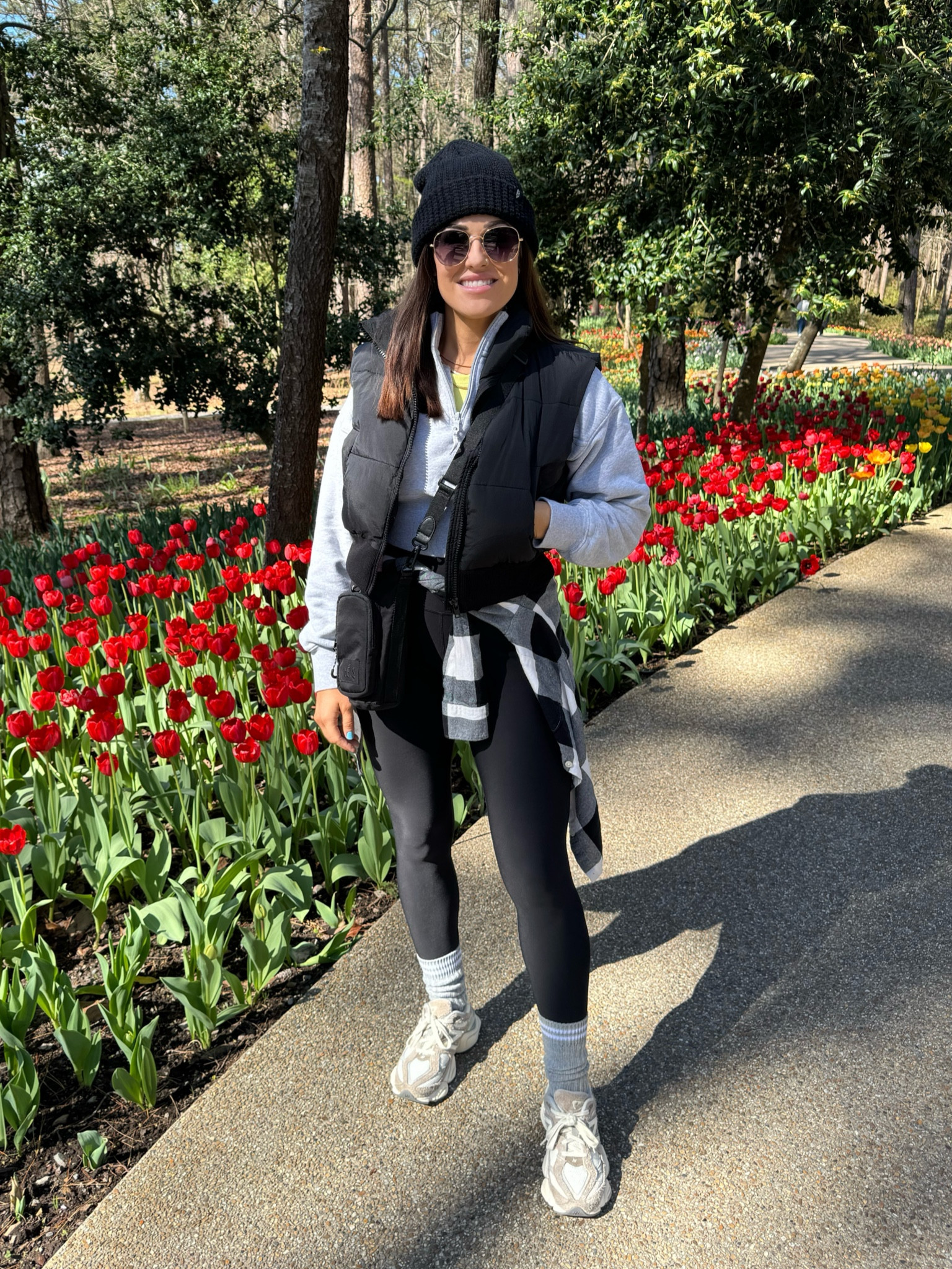 Travel outfit hiking outdoors style cropped puffer vest beanie aerie sweatshirt Amazon fleece leggings styling new balance 9060 slouchy socks

#LTKSpringSale 

#LTKtravel #LTKfindsunder50