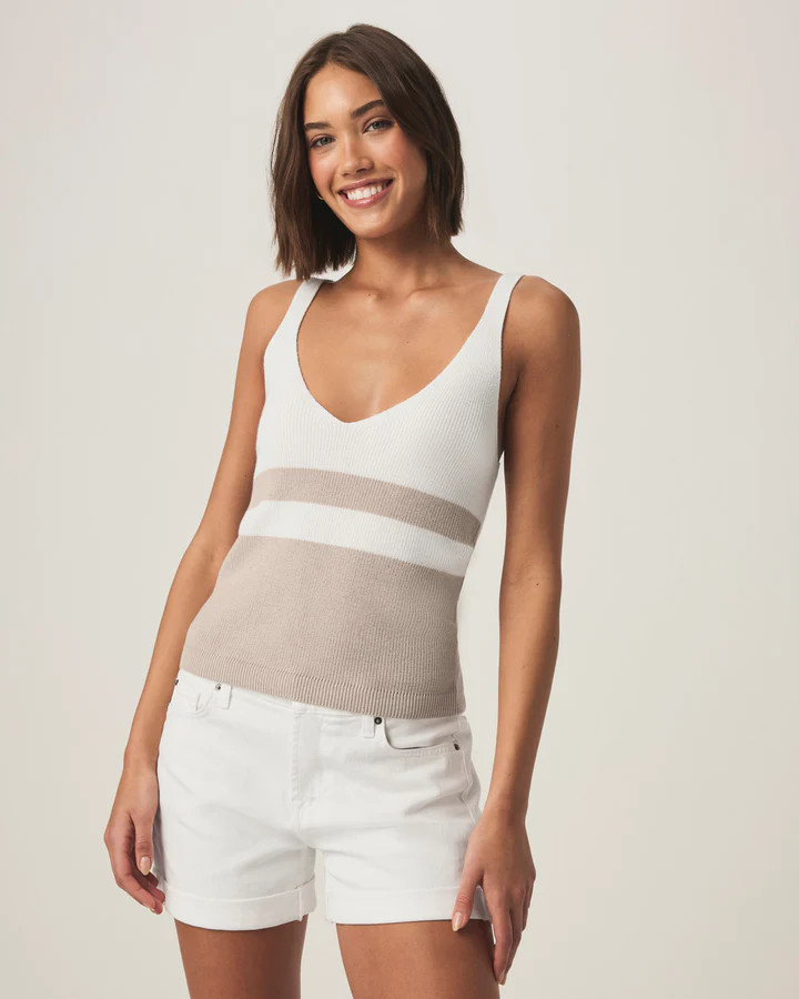Octavia Block Stripe Sweater Tank | Splendid | Splendid