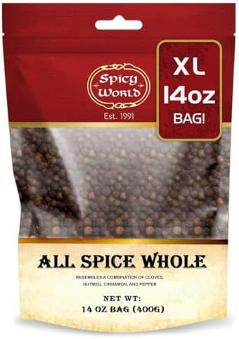 Spicy World Whole Allspice Berries 14 Oz Resealable Bag | All Spice Pimento Jamaica Pepper for Co... | Amazon (US)