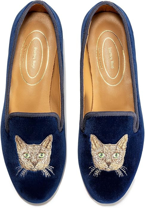 Journey West Women's Velvet Loafer Slippers | Amazon (US)