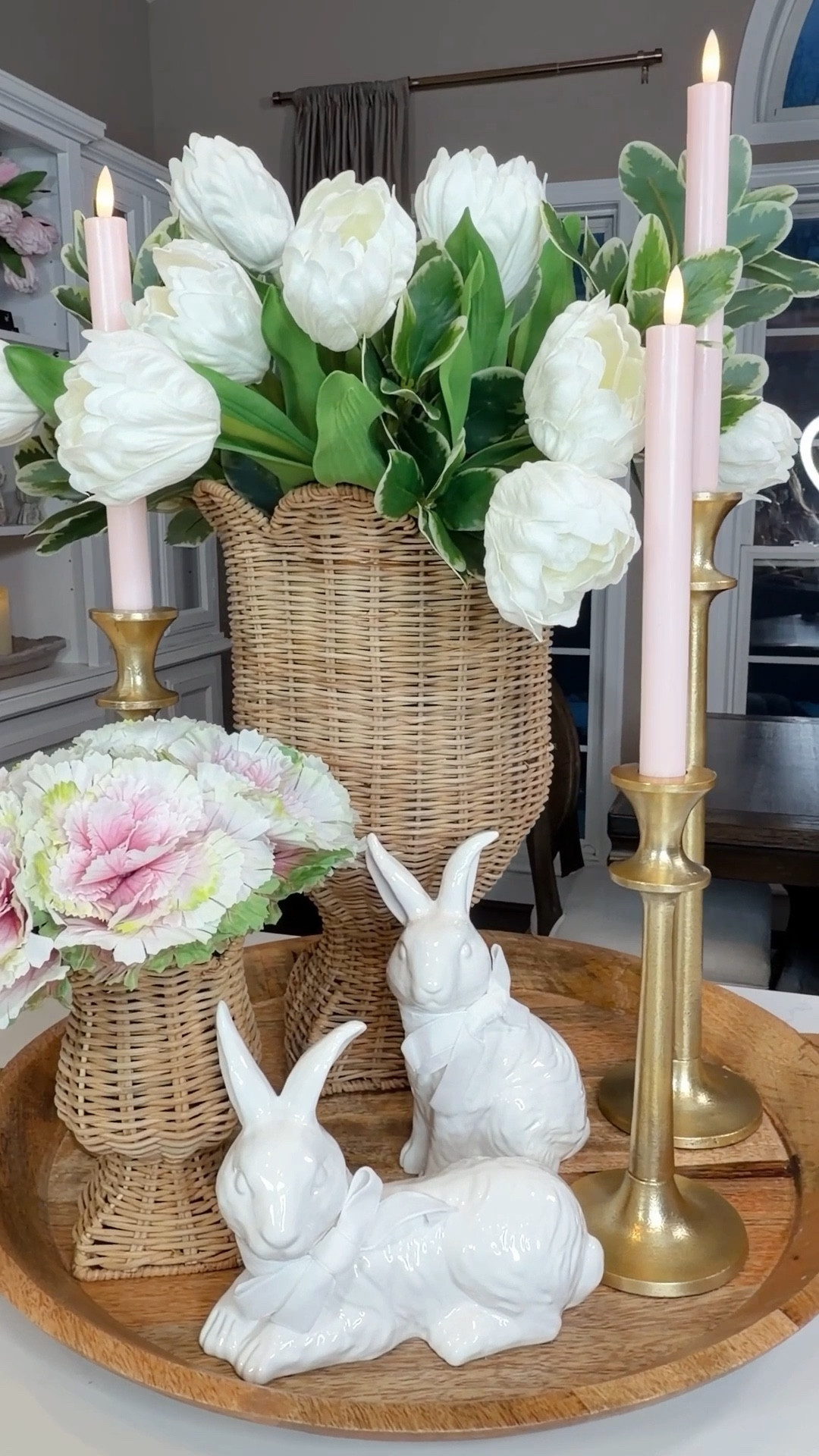 Spring & Easter Centerpiece 🐇🌸

#LTKHome #LTKSpringSale #LTKspring