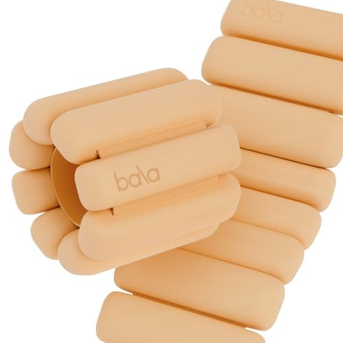 Bala Bangles Wrist & Ankle Weights for Women & Men - 1 lb Adjustable Weighted Bands - Soft Silicone Arm & Leg Weights for Pilates, Yoga, Walking, Barre, Home Workout & Strength Training Exercise | Amazon (US)