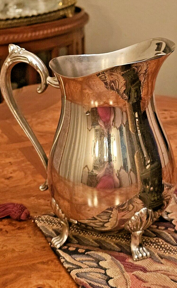 Leonard Silverplate Footed Water Pitcher With Ice Lip 8.5”  | eBay | eBay US