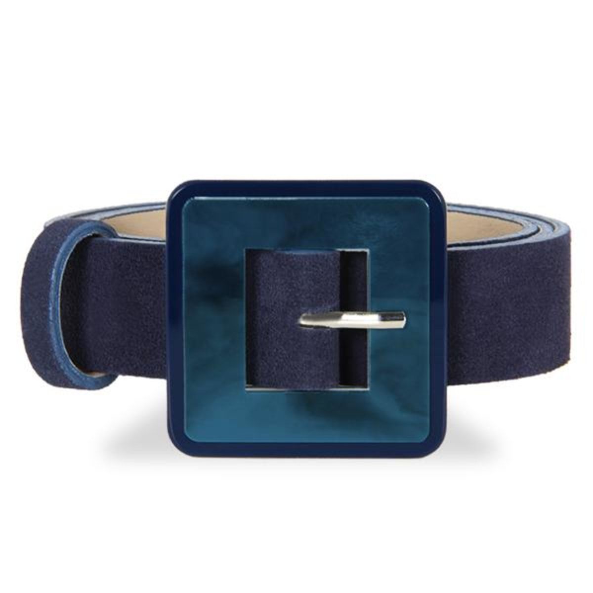 Mini Square Acrylic Buckle Belt - Blue | Wolf & Badger (US)