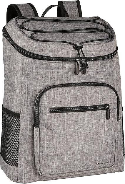 Amazon Basics Insulated Cooler Backpack for Camping and Hiking, Portable Soft Sided Cooler with 3... | Amazon (US)