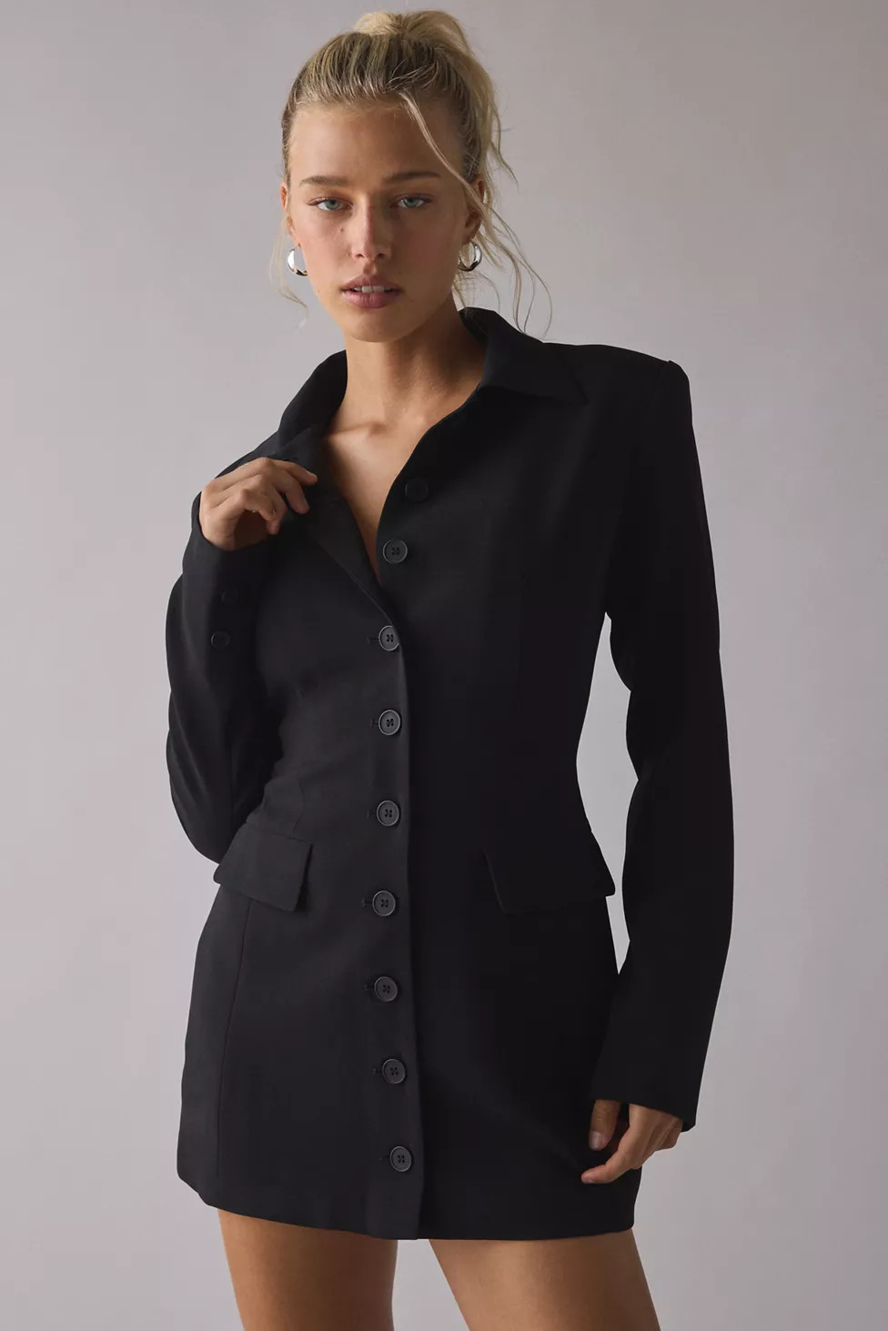 Lioness Cheri Long Sleeve Blazer Mini Dress | Urban Outfitters (US and RoW)
