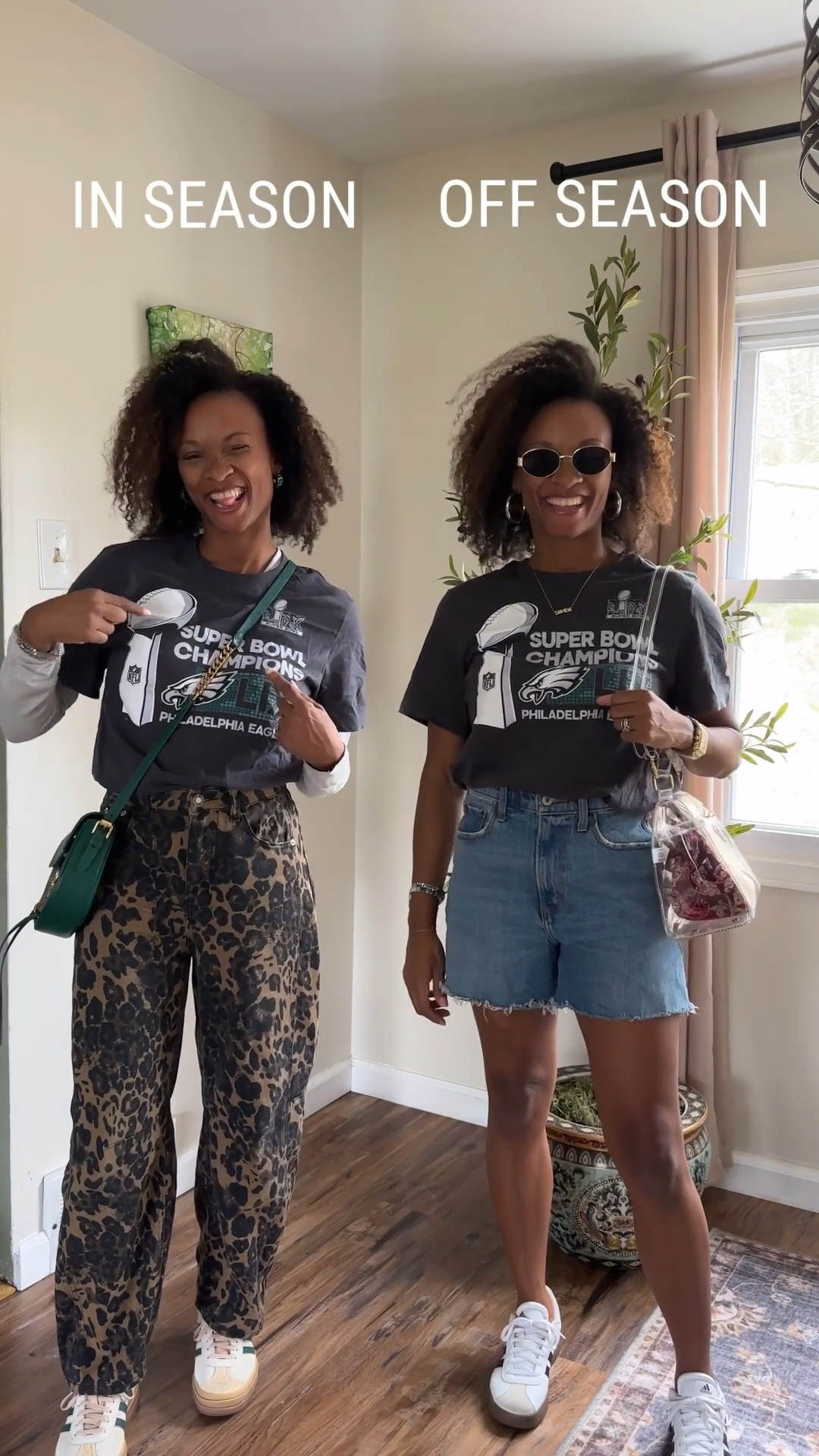 Styling Eagles fan gear for in and off seasonn

#LTKStyleTip