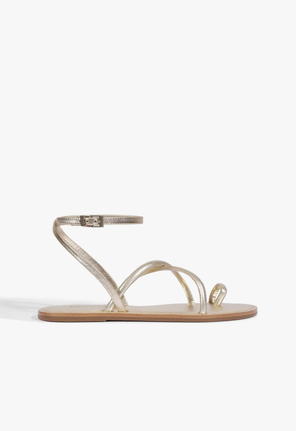 Valeria Gold Flat Sandal | Schutz (US)