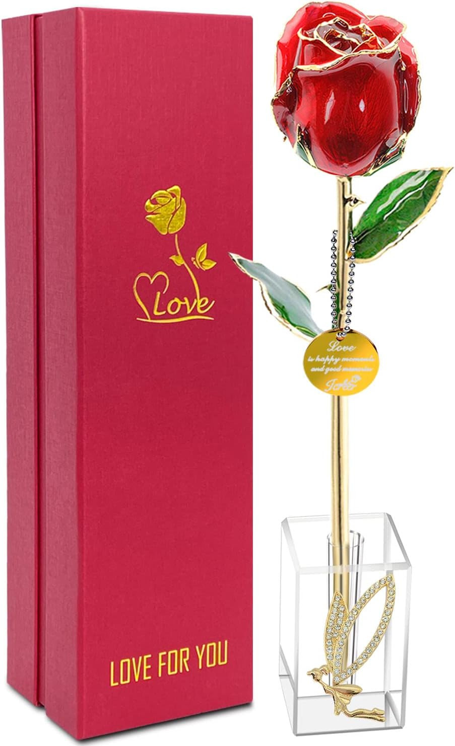 Icreer Valentines Day Gifts 24k Gold Rose Gifts for Her,Wife,Mothers Day for Mom,Gift for Women,R... | Amazon (US)