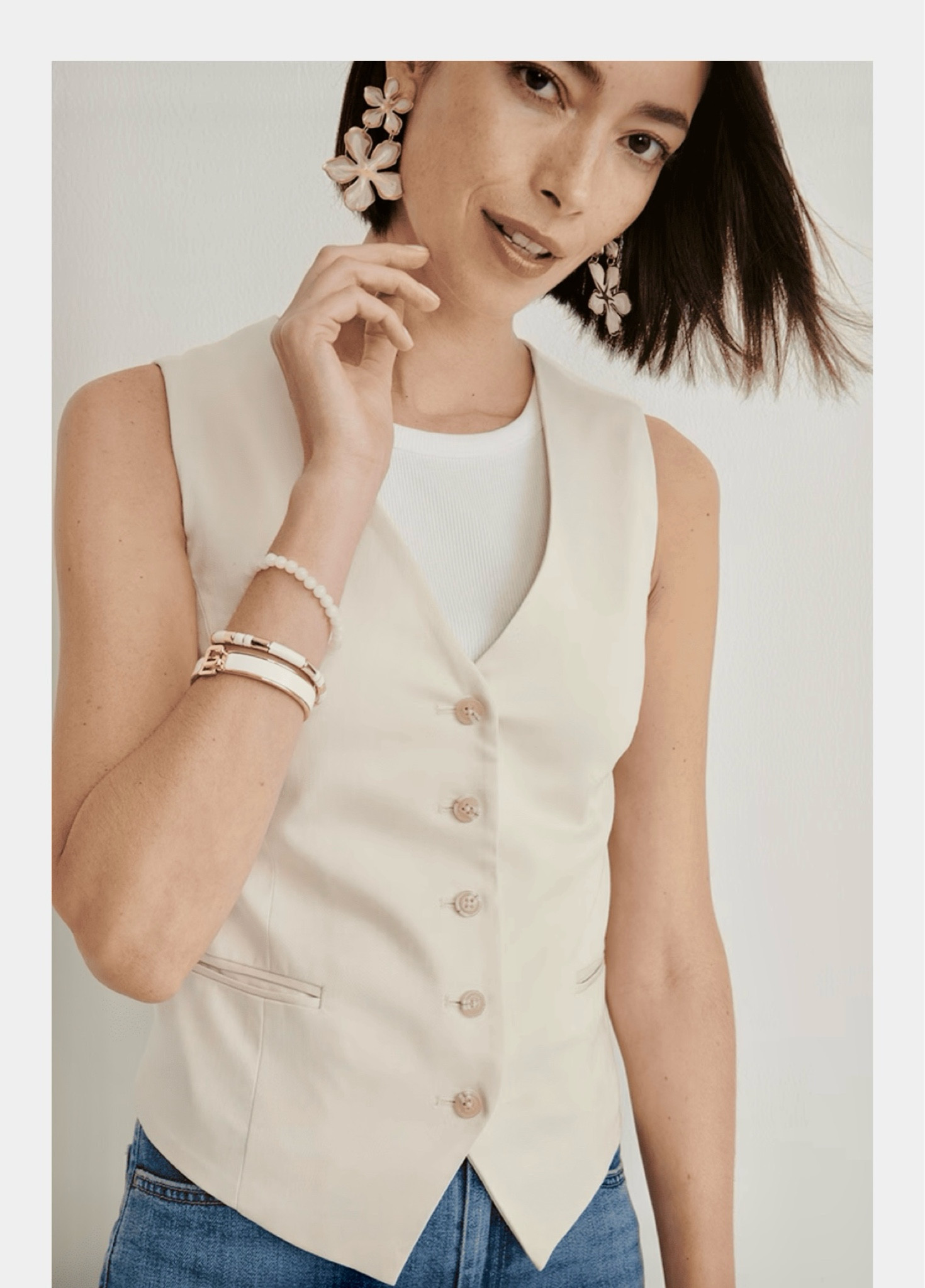 Tailored vests are among the 2024 Fashion Trends. I found some excellent choices…enjoy!  Style tip…wear it with jeans, a blazer and sneakers!

#LTKover40 #LTKstyletip #LTKSeasonal