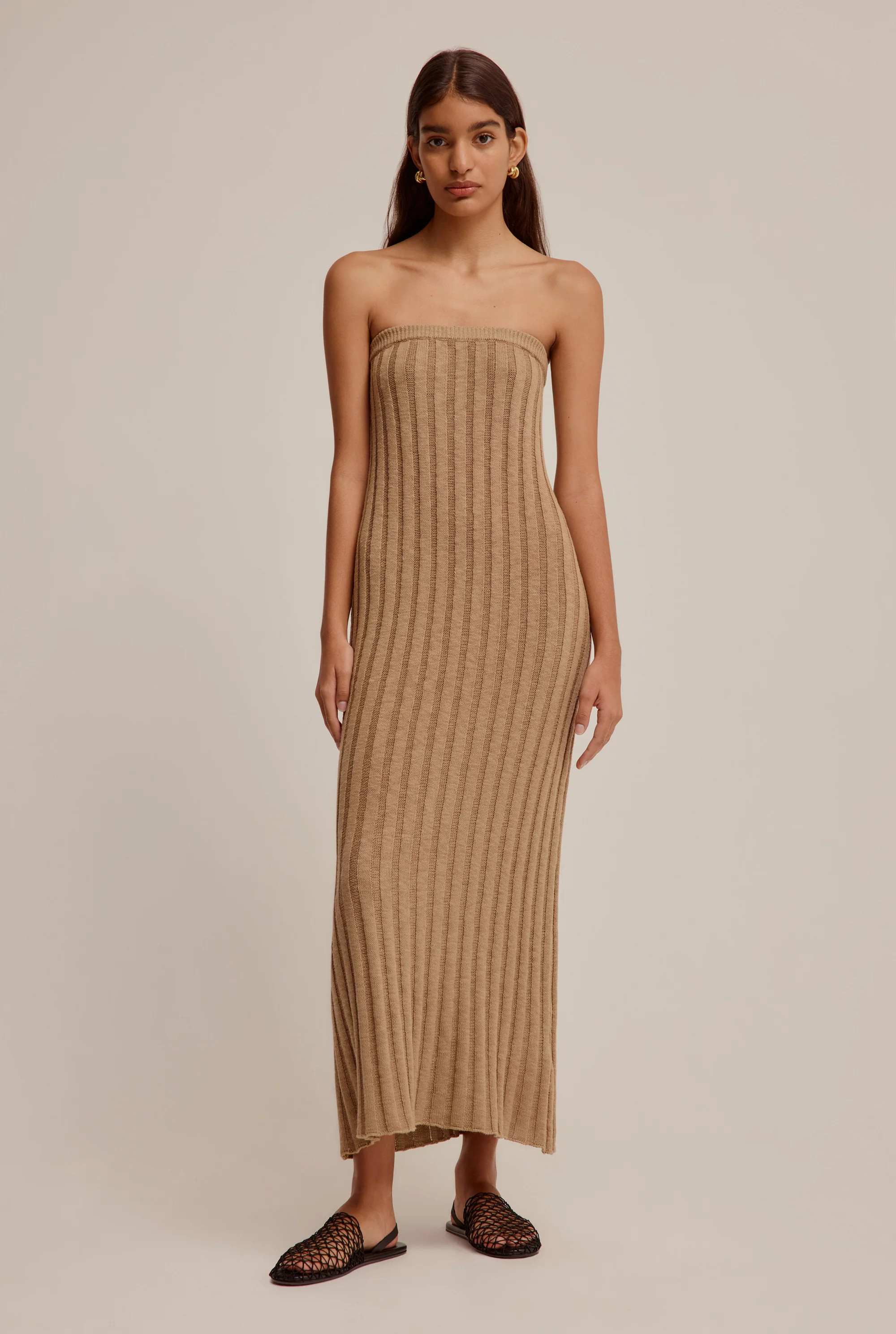 Rib Knit Tube Dress | Venroy AU