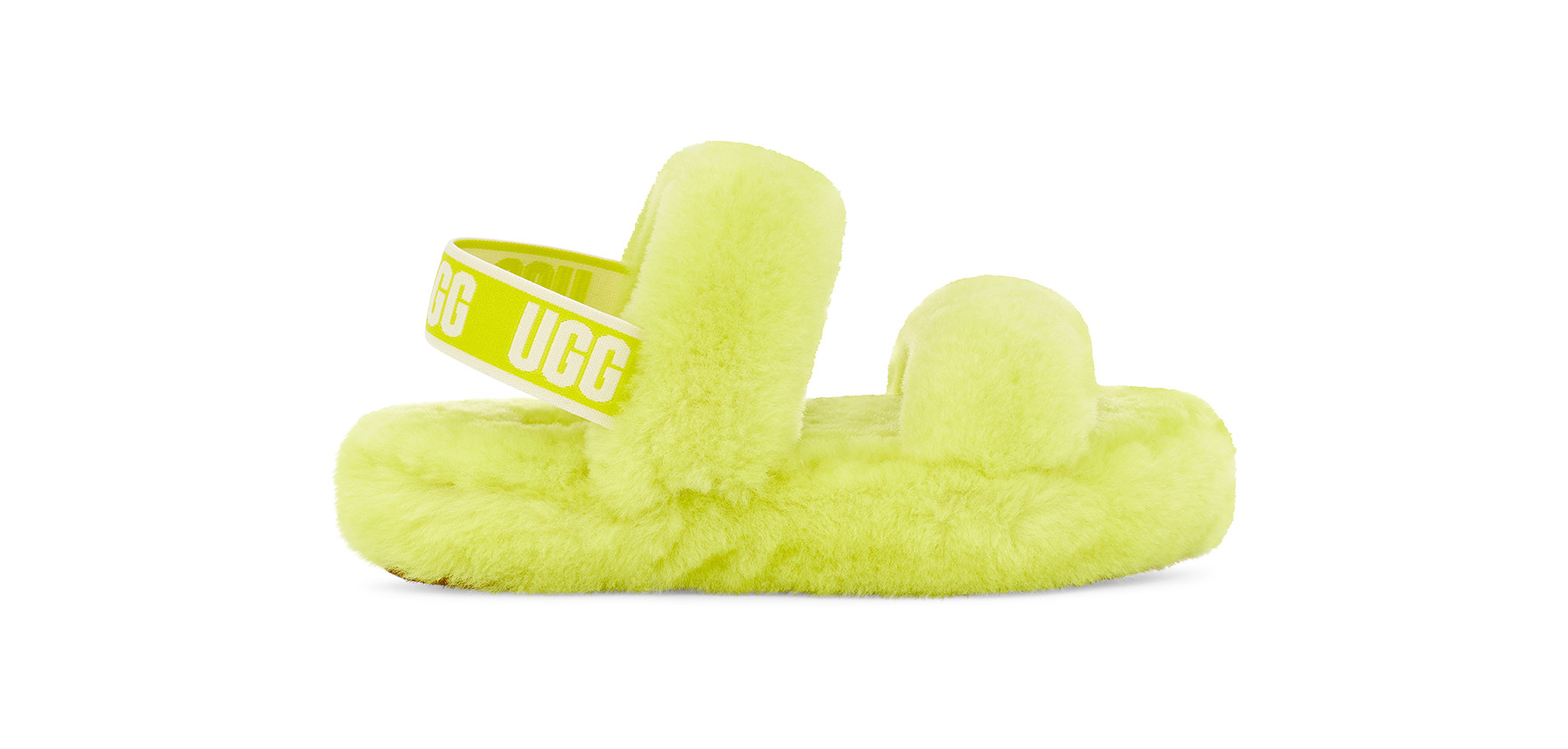 UGG Kids' Oh Yeah Sheepskin Slippers in Sulfur, Size 3 | UGG (US)