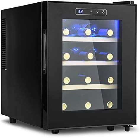Amazon.com: 12 Bottle Wine Cooler Refrigerator, Freestanding Wine Cellar Quiet Operation Compress... | Amazon (US)
