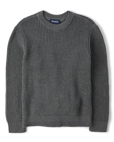 The Children's Place,Boys,Long Sleeve Crew Neck Pullover Sweater,Eclispe Shaker Stitch,Medium | Amazon (US)