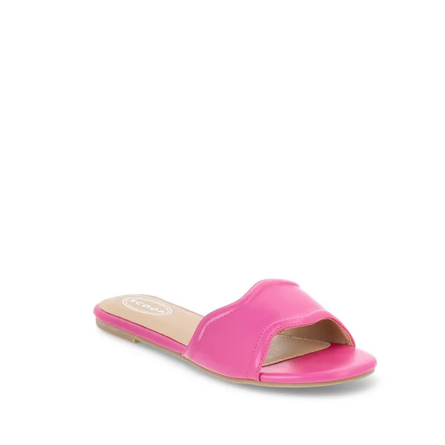 Scoop Women's Wavy Flat Sandals - Walmart.com | Walmart (US)