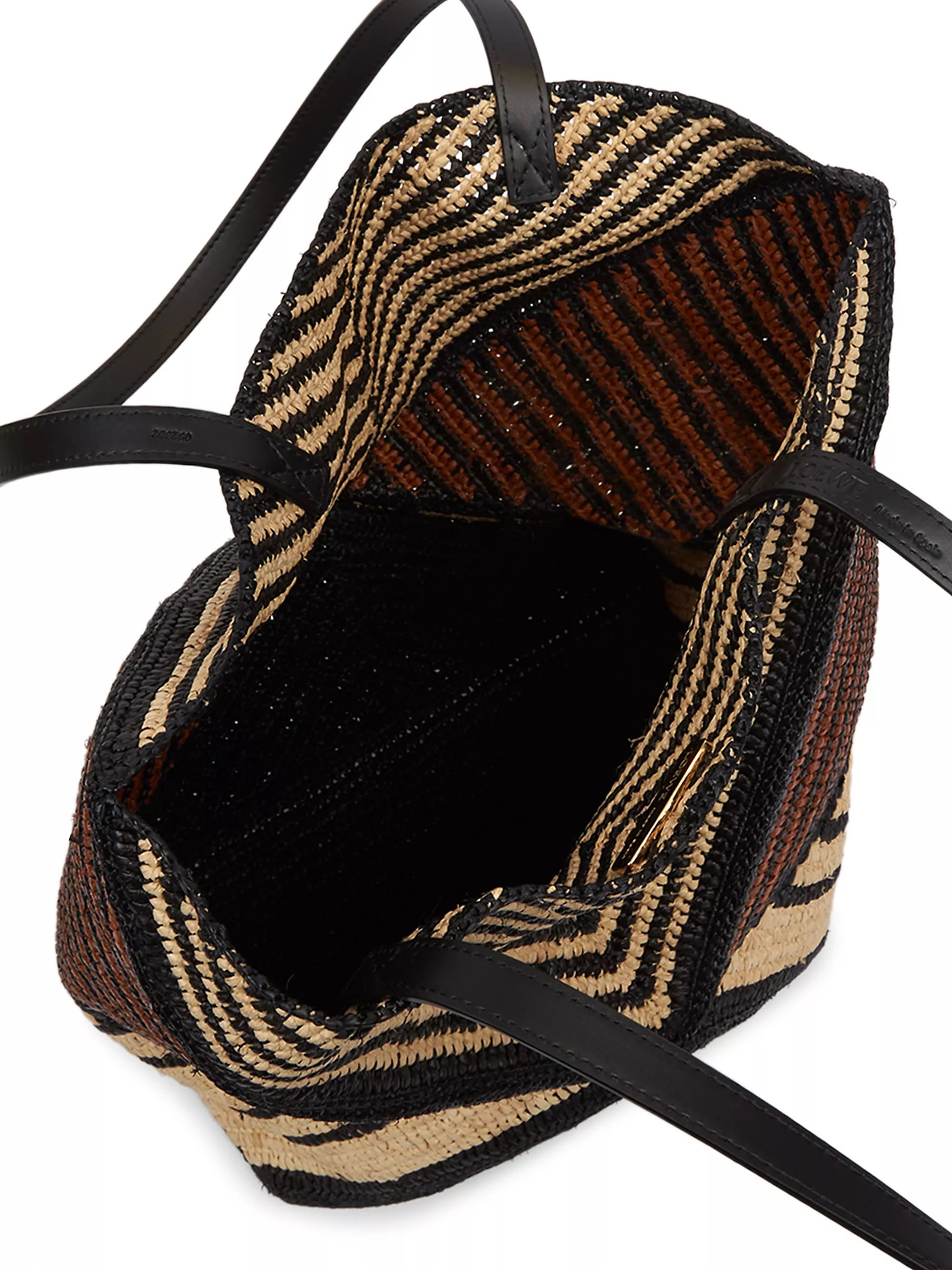LOEWE x Paula's Ibiza 4FA Striped Raffia Foldable Tote Bag | Saks Fifth Avenue