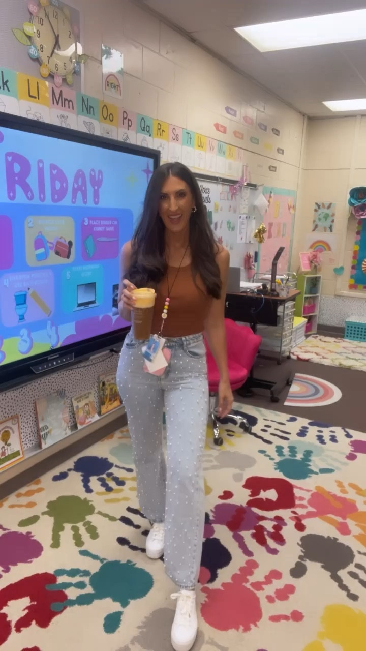 Friday is for FUN and pumpkin drinks! 🧡 #teacher #teacherstyle