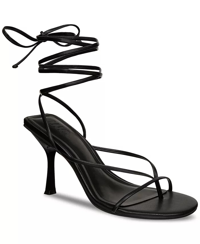 Women's Pippa Lace-Up Ankle-Tie Dress Sandals, Created for Macy's | Macys (US)