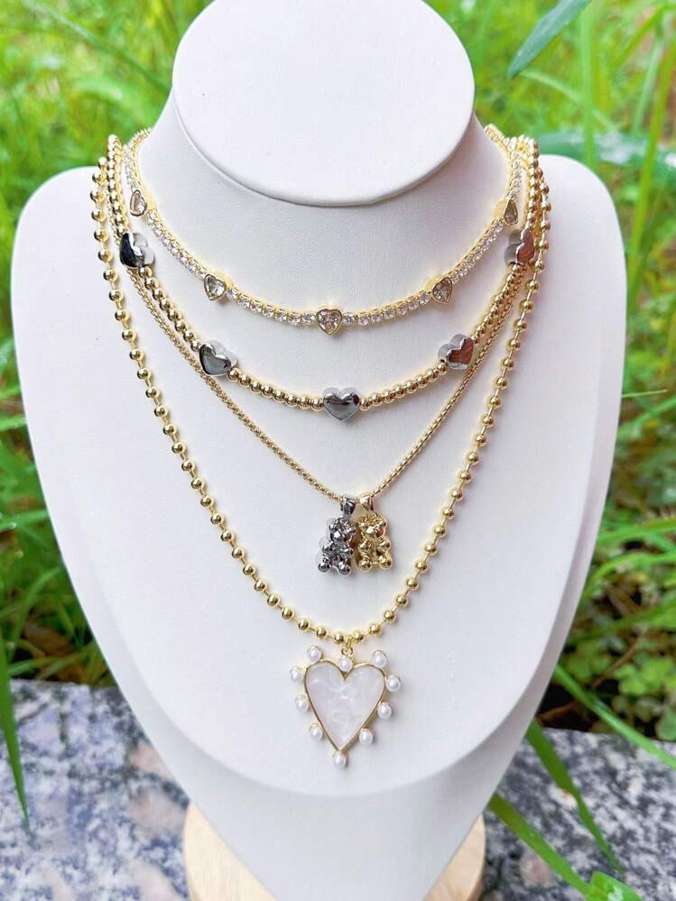 Collar De Corazones | SHEIN