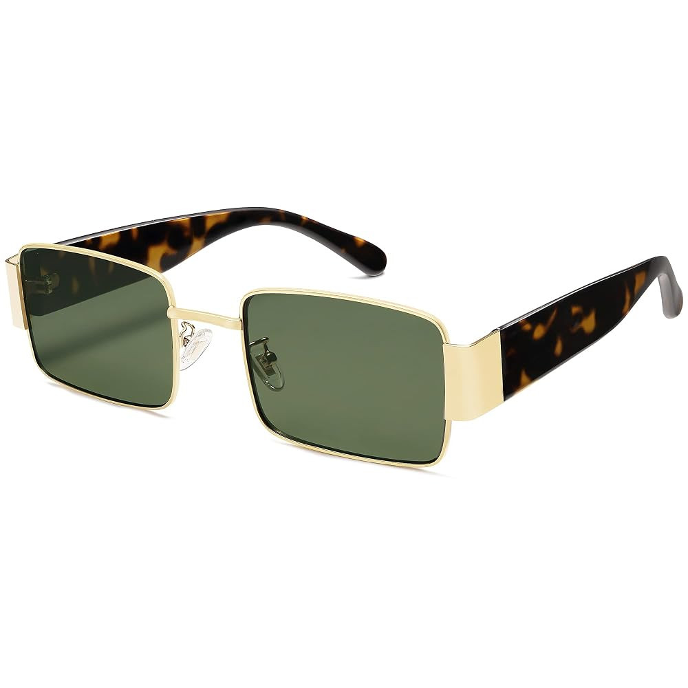SOJOS Retro Fashion Rectangle Sunglasses Womens Mens Vintage Trendy Square Shades SJ1162 | Amazon (US)