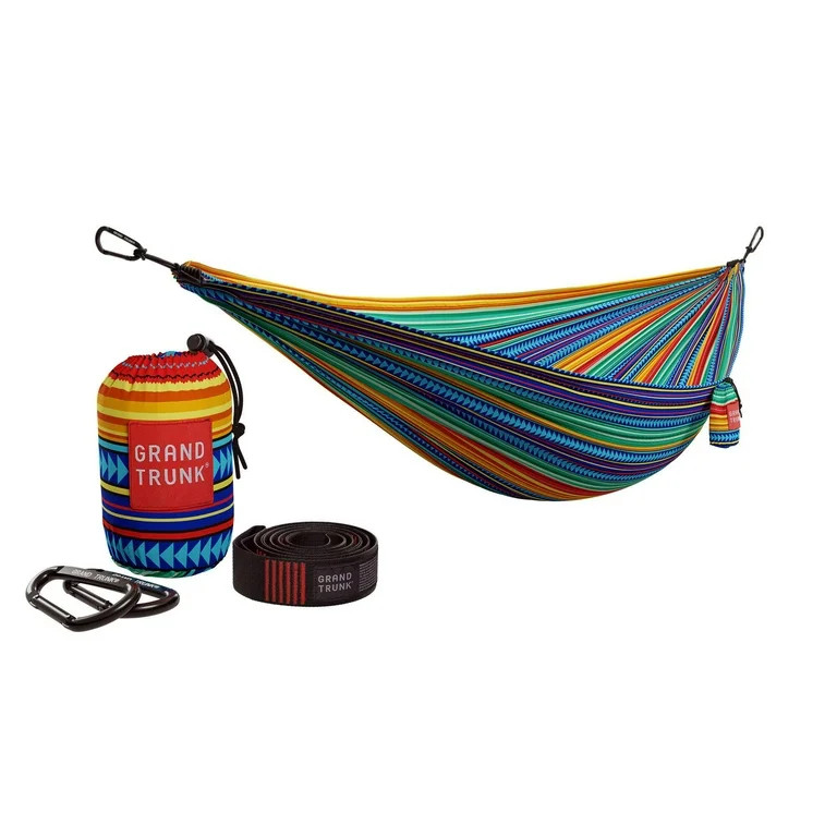Grand Trunk Double Deluxe Hammock with Suspension Straps – Vibrant Printed Parachute Nylon Hamm... | Walmart (US)