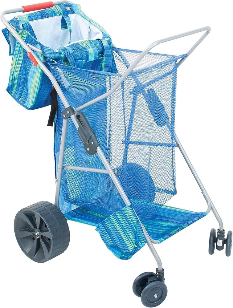 Rio Brands Deluxe Wonder Wheeler Wide, Blue Print | Amazon (US)