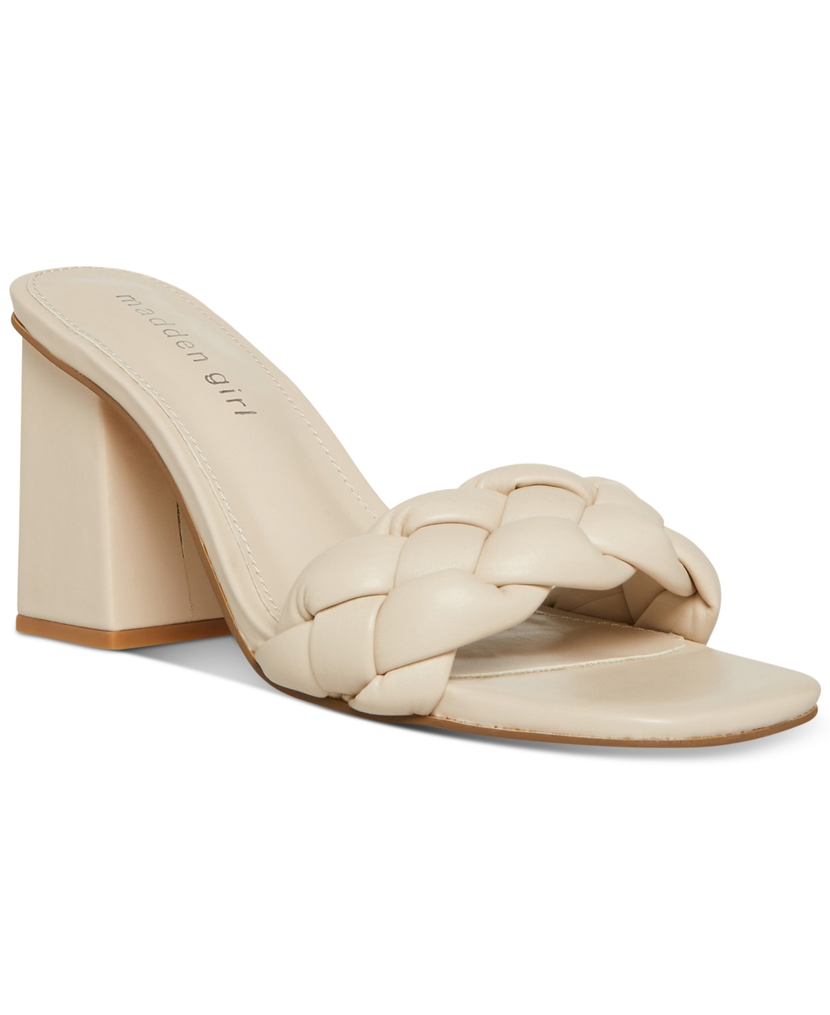 Madden Girl Gracy Braided Block-Heel Slide Sandals | Macys (US)