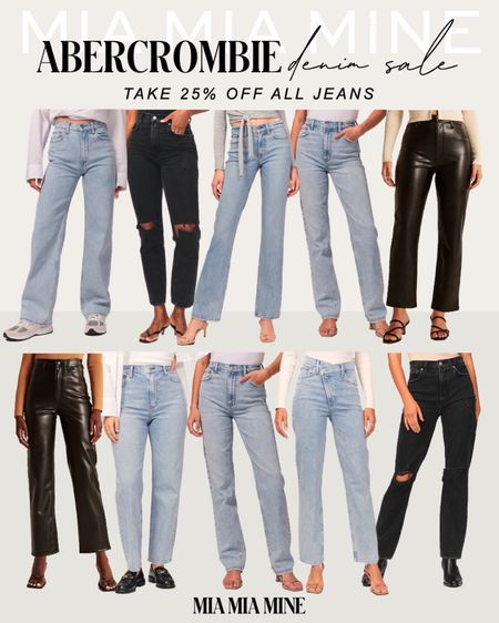 Abercrombie denim sale - take 25% off all jeans 
Jeans on sale 

#LTKstyletip #LTKunder100 #LTKsalealert