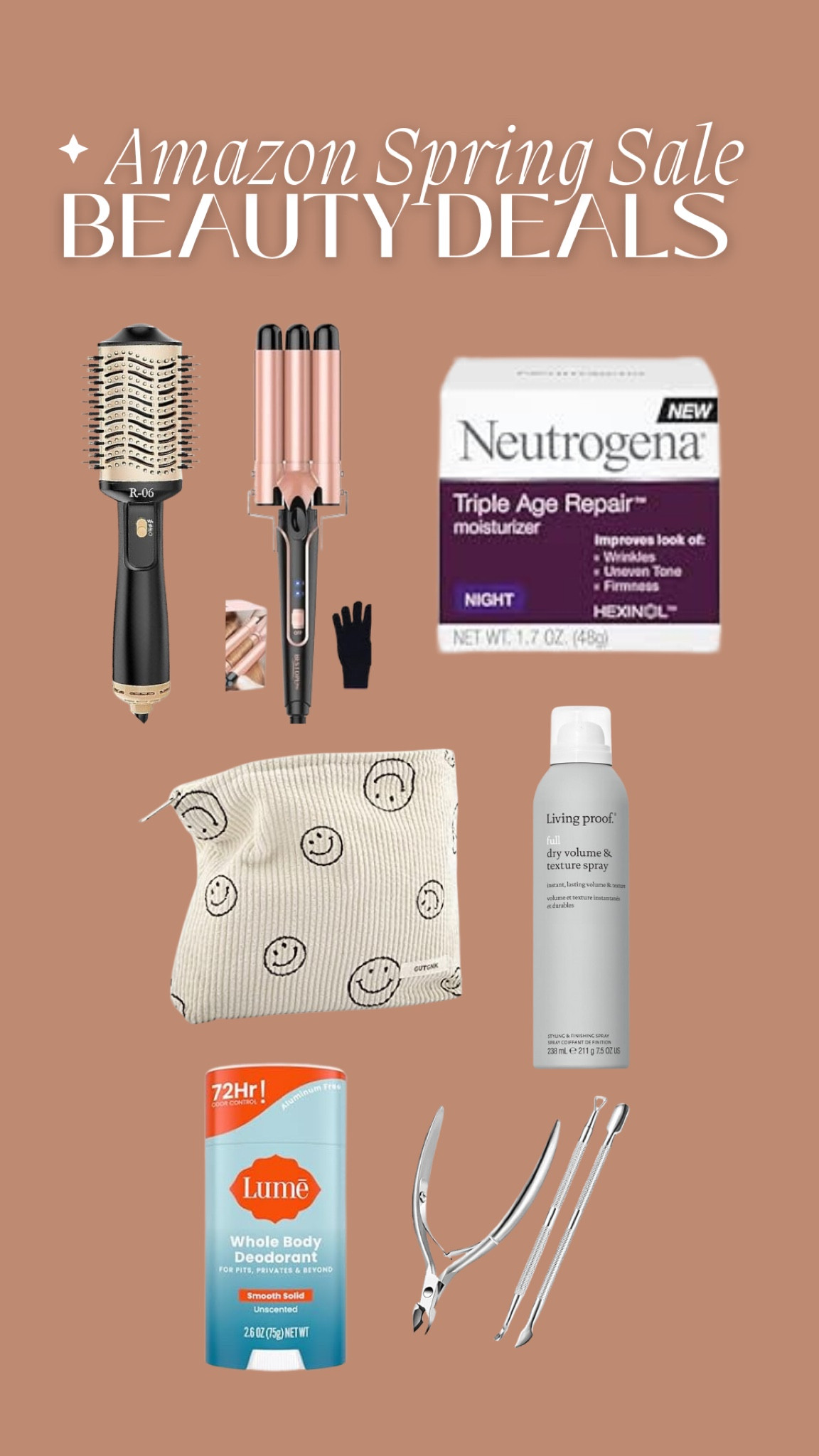 Best beauty products in the 🌸Amazon Spring Sale🌸!

*hair tools
*night cream
*makeup bags
*texture spray
*body deodorant
*nail tools

What are your Spring Sale faves??🌸

#LTKbeauty #LTKsalealert #LTKfindsunder50