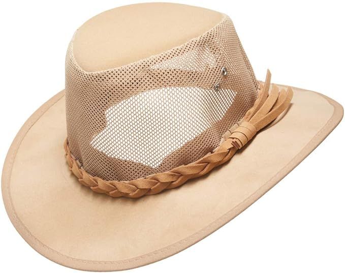 Mesh Sun Hat for Men Golf Soaker Hats Summer Beach Safari Wide Brim Fishing Cap Outdoor | Amazon (US)