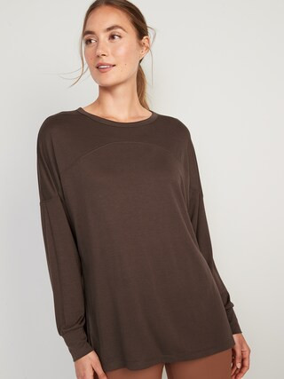Long-Sleeve UltraLite Tunic T-Shirt for Women | Old Navy (US)