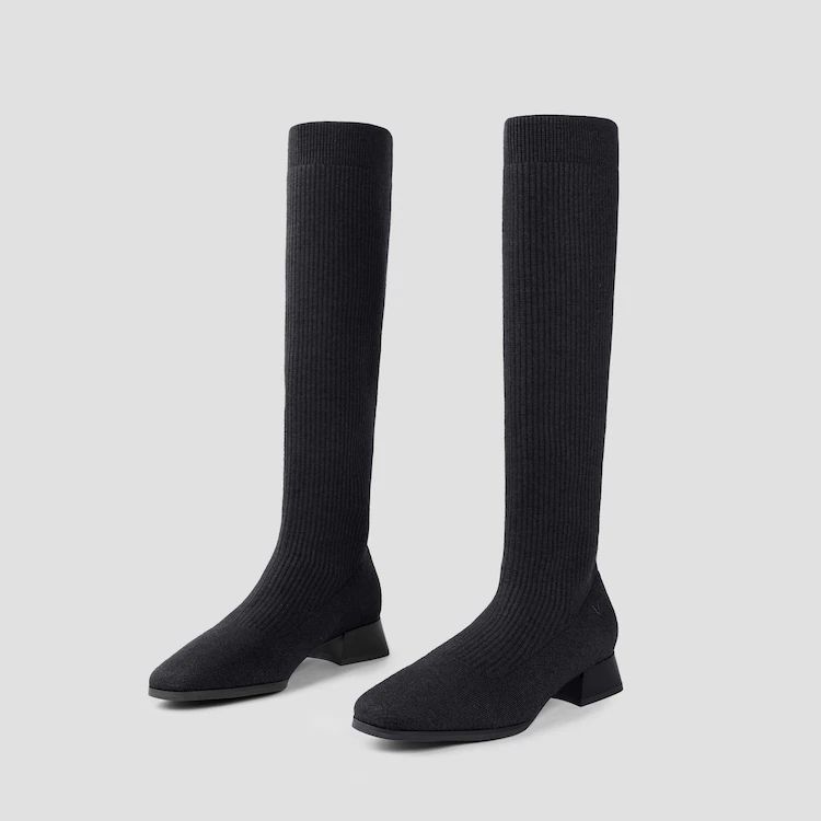 Knee-High Water Repellent Wool Boots | VIVAIA