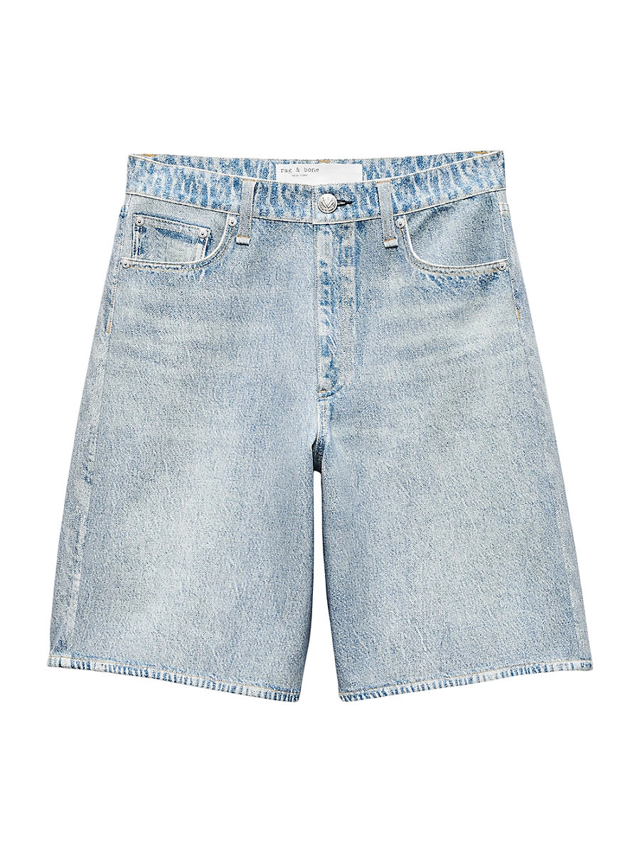 Women's rb Miramar Mckenna Ponte Denim-Print Shorts - Seaside - Size 31 | Saks Fifth Avenue