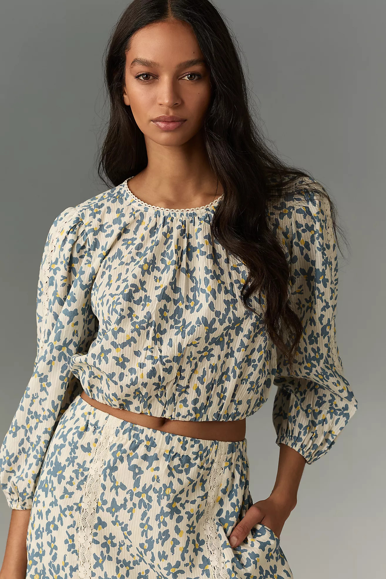 Velvet by Graham & Spencer Cameron Long-Sleeve Blouse | Anthropologie (US)
