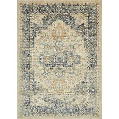Alesund Oriental Blue/Beige Area Rug | Wayfair North America