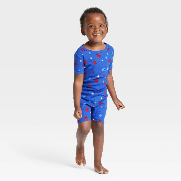 Toddler Americana Stars Matching Family Pajama Set - Blue | Target