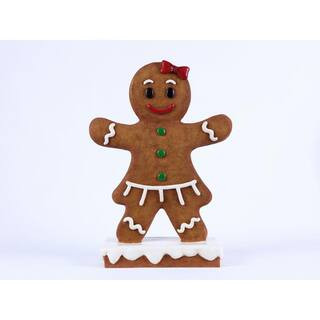 HI-LINE GIFT LTD. Gingerbread Girl Garden Statue 85180-B - The Home Depot | The Home Depot
