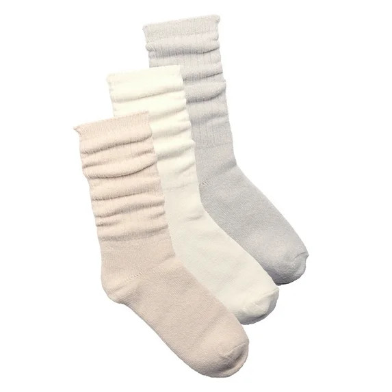 Joyspun Women's Soft Slouch Socks, 3-Pack, Size 4-10 - Walmart.com | Walmart (US)