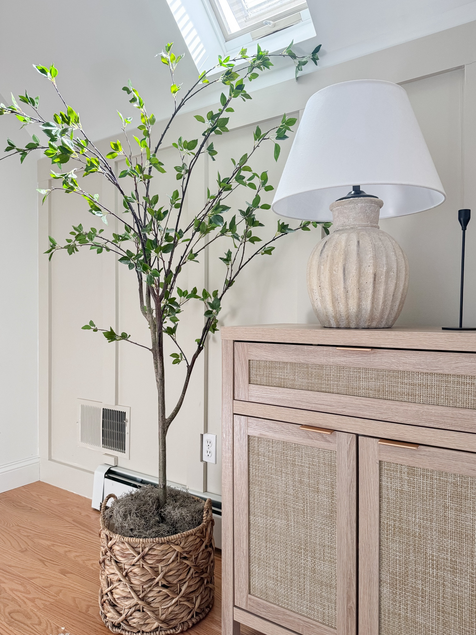 Amazon faux tree, pottery barn lamp, Walmart cabinet, hallway decor, coastal home decor, Sherri Calnan home 

#LTKhome #LTKfindsunder100 #LTKstyletip