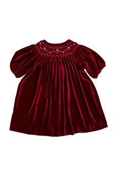 Wild Wawa Velvet Smock Dress in Burgundy from Revolve.com | Revolve Clothing (Global)