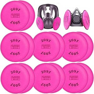 14PCS (7Pack) 2091 P-100 Particulate Filter, Installed on Filter Retainer Replacement Cotton for ... | Amazon (US)