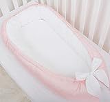 Pale Pink Baby nest bed or toddler size nest portable crib lounger baby bassinet co sleeper babynest | Amazon (US)