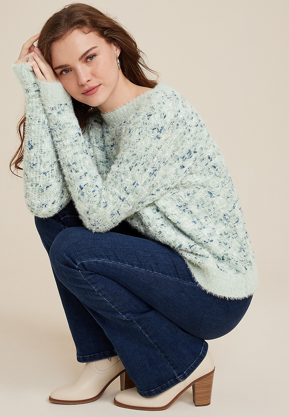 Popo Eyelash Sweater | Maurices